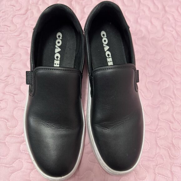 Coach Walker Leather Slip-On Black 10B (M)( US) unisex. - Picture 2 of 6